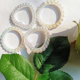 10pcs Circle Acrylic Beads, Large Circle Beads for Necklace Bracelet Earrings DIY Jewelry Decoration