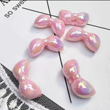 20pcs Bow Tie Acrylic Beads, 29x15mm UV Plating Beads for Necklace Bracelet Earrings DIY Jewelry Decoration