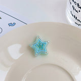 20pcs Pentagram Acrylic Beads, 21x21mm UV Plating Beads for Necklace Bracelet Earrings DIY Jewelry Decoration
