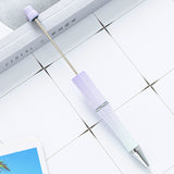 5PCS Beadable Pen, Gradient Color Bead Ballpoint Pen for Teens Students School Office Supplies