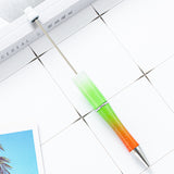 5PCS Beadable Pen, Gradient Color Bead Ballpoint Pen for Teens Students School Office Supplies