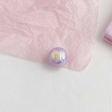 50pcs 16mm UV Plating Heart Printed Acrylic Beads for Jewelry Making Necklace Bracelet Earrings DIY Jewelry Decoration